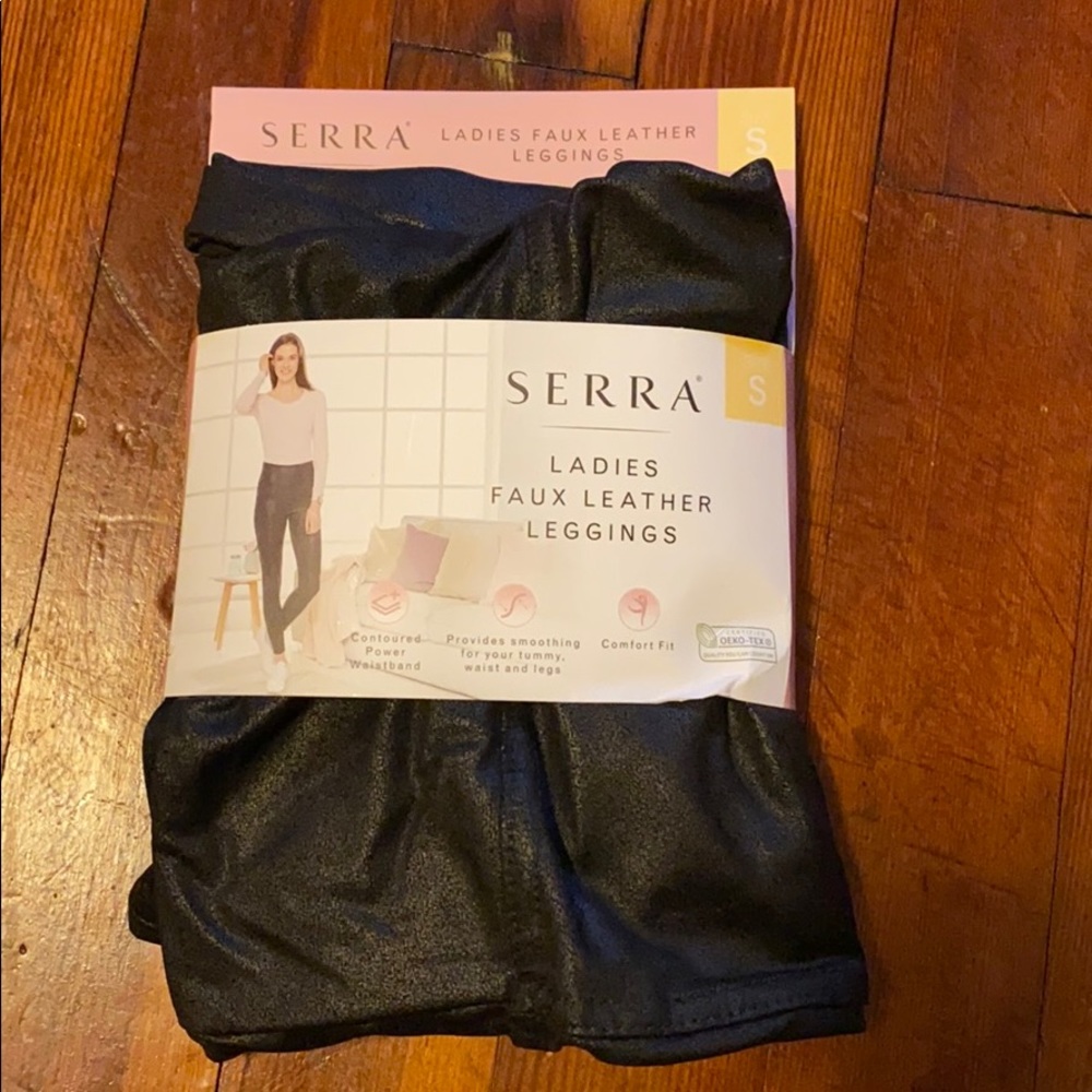 Sierra faux leather leggings size S